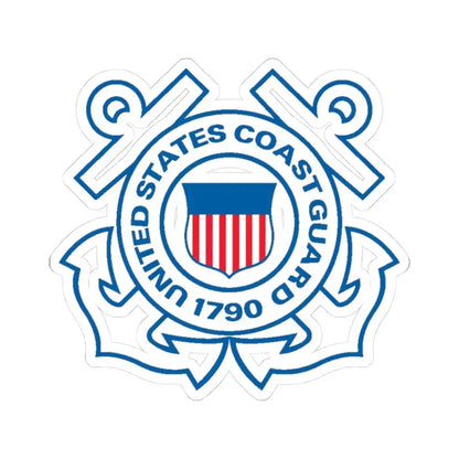 USCG Official Emblem (U.S. Coast Guard) STICKER Vinyl Kiss-Cut Decal - The Sticker Space