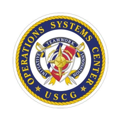 USCG Operations Systems Center (U.S. Coast Guard) STICKER Vinyl Die-Cut Decal-2 Inch-The Sticker Space