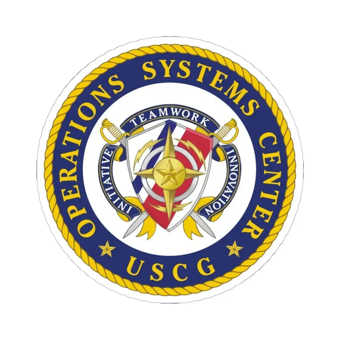USCG Operations Systems Center (U.S. Coast Guard) STICKER Vinyl Kiss-Cut Decal - The Sticker Space