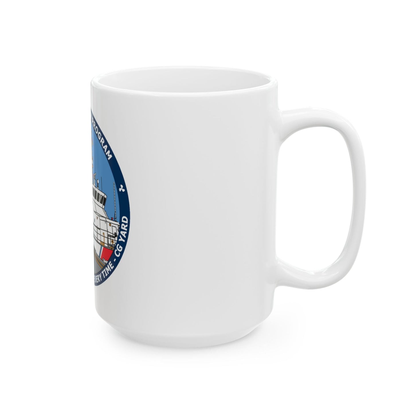 USCG Patrol Boat PBPL Bow to Stern Program (U.S. Coast Guard) White Coffee Mug