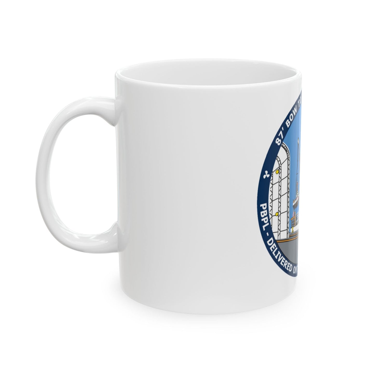 USCG Patrol Boat PBPL Bow to Stern Program (U.S. Coast Guard) White Coffee Mug