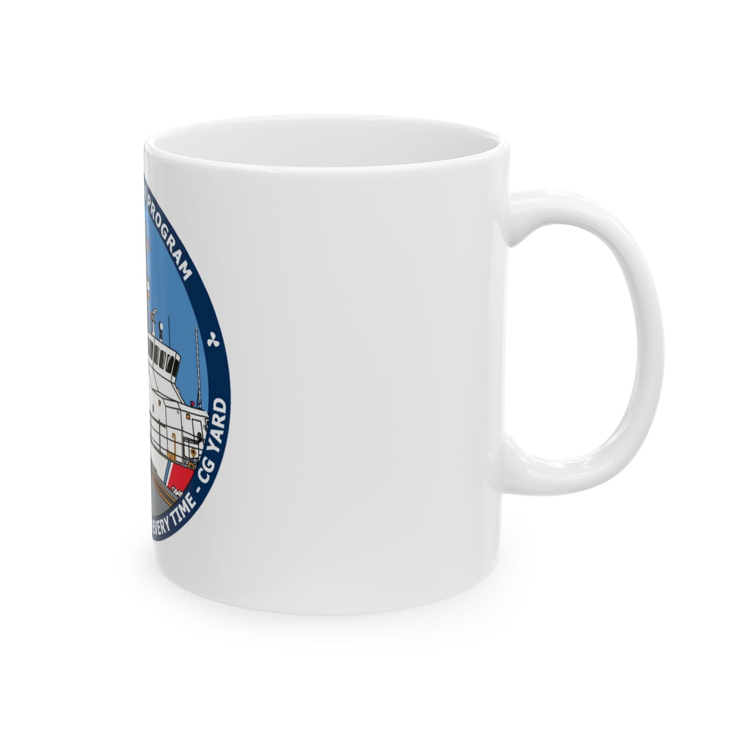 USCG Patrol Boat PBPL Bow to Stern Program (U.S. Coast Guard) White Coffee Mug