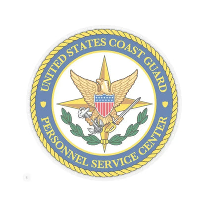 USCG Personnel Service Center (U.S. Coast Guard) STICKER Vinyl Kiss-Cut Decal 2 Inch Transparent - The Sticker Space