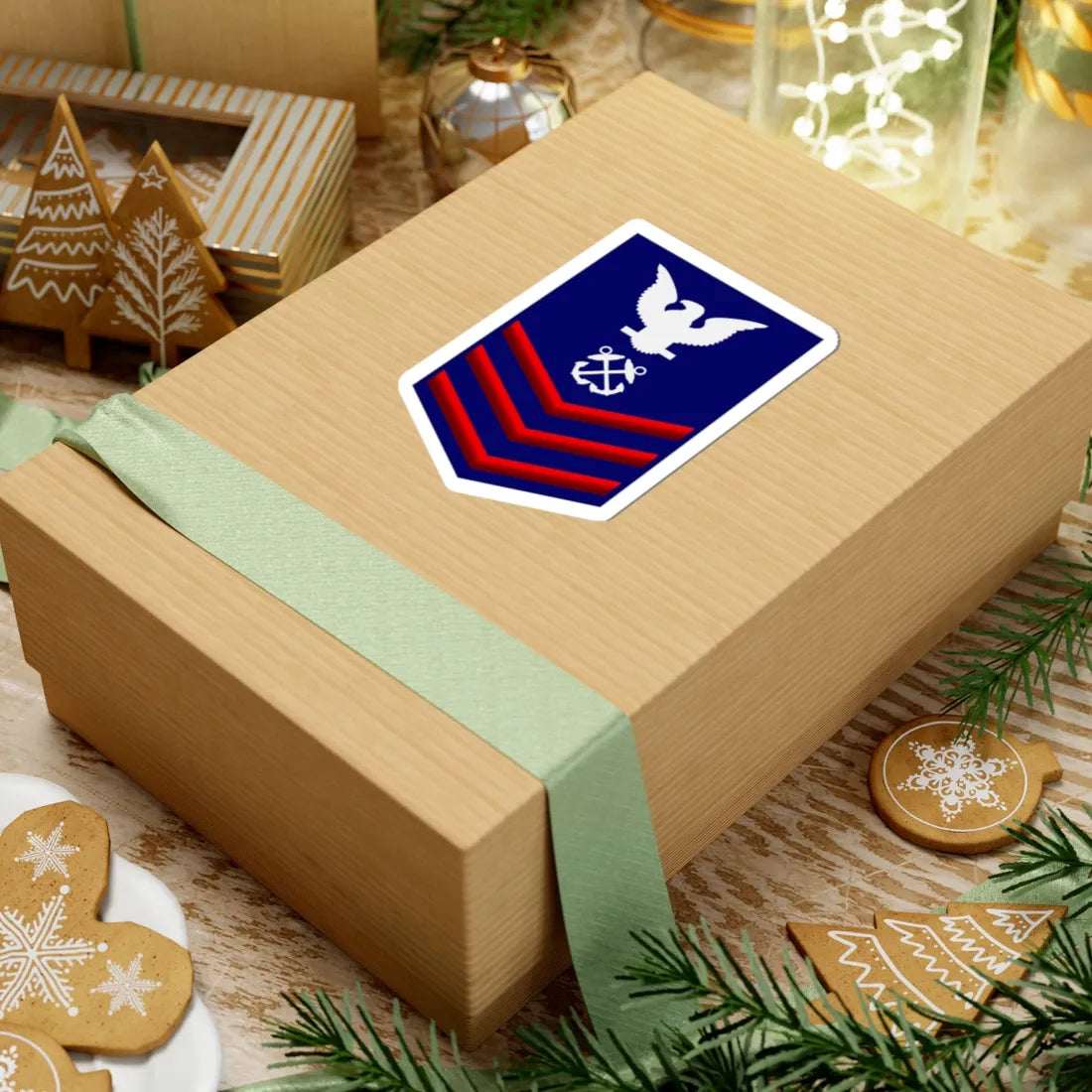 USCG PO1 (United States) (Military Rank) STICKER Vinyl Kiss-Cut Decal - The Sticker Space