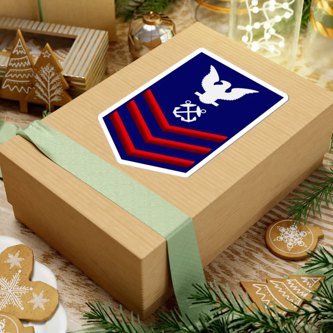 USCG PO1 (United States) (Military Rank) STICKER Vinyl Kiss-Cut Decal - The Sticker Space