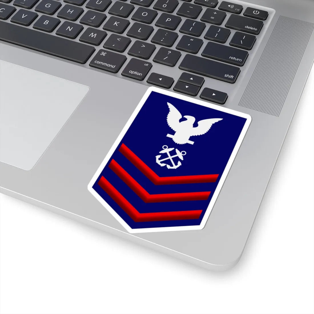 USCG PO1 (United States) (Military Rank) STICKER Vinyl Kiss-Cut Decal - The Sticker Space