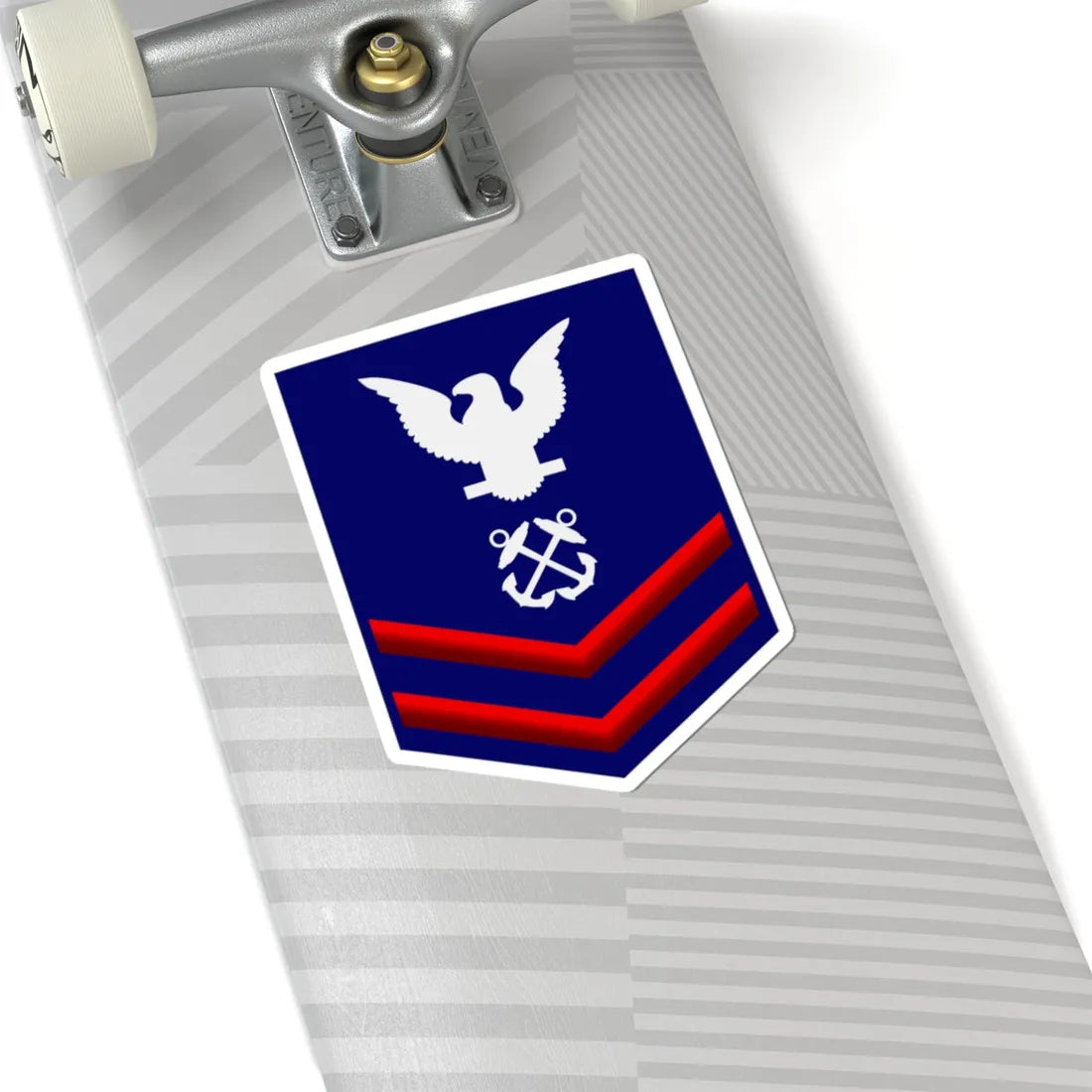 USCG PO2 (United States) (Military Rank) STICKER Vinyl Kiss-Cut Decal - The Sticker Space