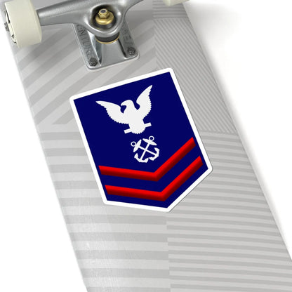 USCG PO2 (United States) (Military Rank) STICKER Vinyl Kiss-Cut Decal - The Sticker Space
