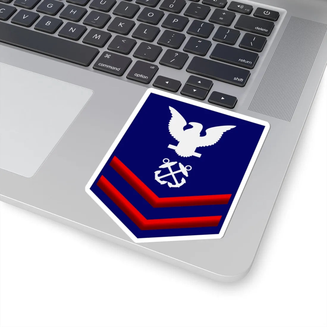 USCG PO2 (United States) (Military Rank) STICKER Vinyl Kiss-Cut Decal - The Sticker Space