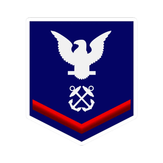 USCG PO3 (United States) (Military Rank) STICKER Vinyl Kiss-Cut Decal 2 Inch White - The Sticker Space