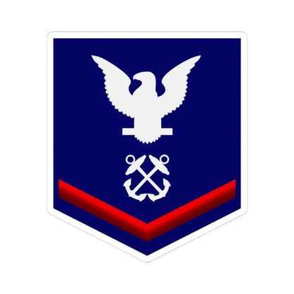 USCG PO3 (United States) (Military Rank) STICKER Vinyl Kiss-Cut Decal 6 Inch White - The Sticker Space