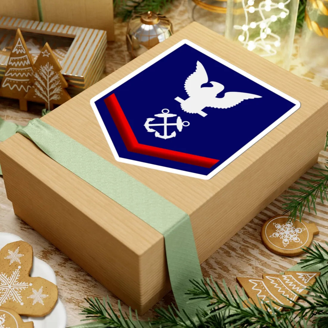 USCG PO3 (United States) (Military Rank) STICKER Vinyl Kiss-Cut Decal - The Sticker Space