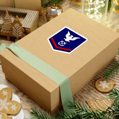 USCG PO3 (United States) (Military Rank) STICKER Vinyl Kiss-Cut Decal - The Sticker Space