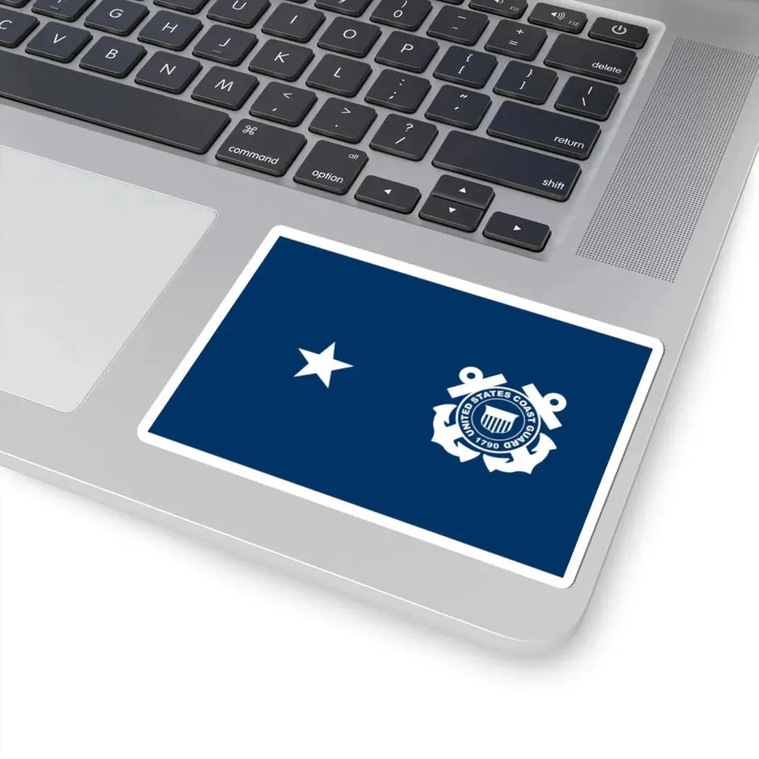 USCG Rear Admiral Flag Lower Half (United States) STICKER Vinyl Kiss-Cut Decal - The Sticker Space