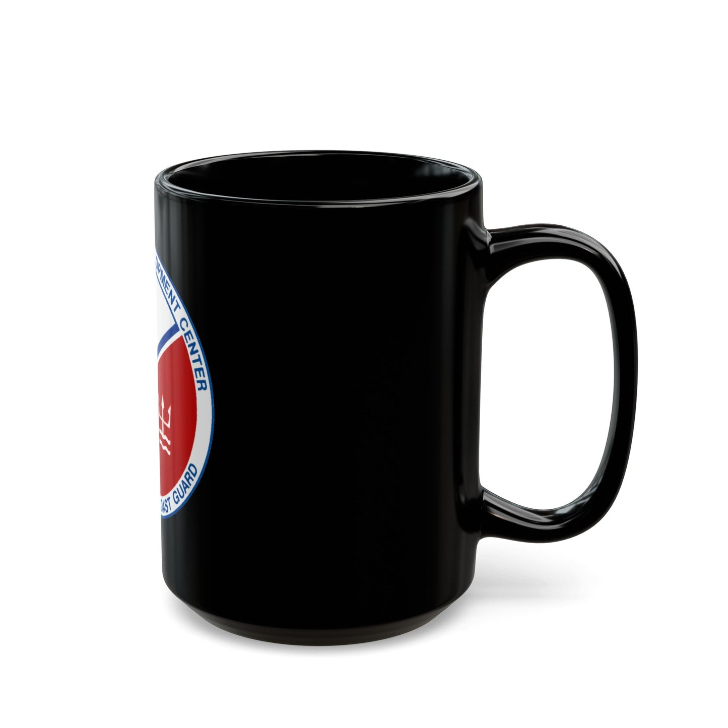 USCG Research And Development Center (U.S. Coast Guard) Black Coffee Mug-The Sticker Space