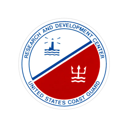 USCG Research And Development Center (U.S. Coast Guard) Transparent STICKER Die-Cut Vinyl Decal-3 Inch-The Sticker Space