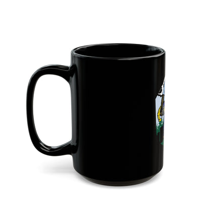 USCG Sailor Squatch (U.S. Coast Guard) Black Coffee Mug-The Sticker Space