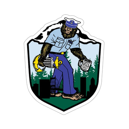 USCG Sailor Squatch (U.S. Coast Guard) STICKER Vinyl Die-Cut Decal 4 Inch - The Sticker Space