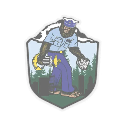 USCG Sailor Squatch (U.S. Coast Guard) STICKER Vinyl Kiss-Cut Decal - The Sticker Space