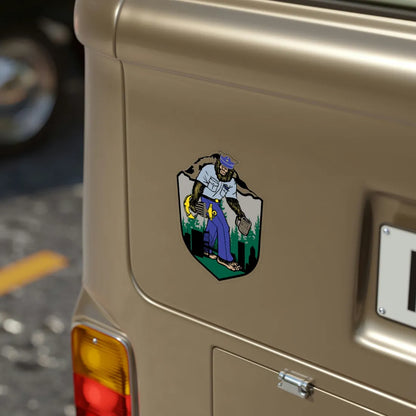 USCG Sailor Squatch (U.S. Coast Guard) Transparent STICKER Die-Cut Vinyl Decal - The Sticker Space