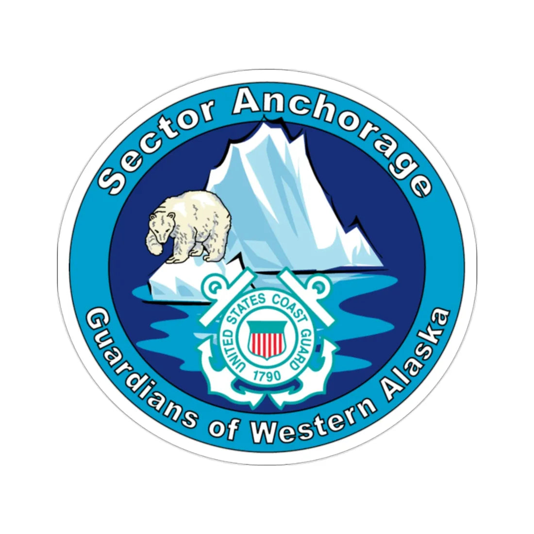 USCG Sector Anchorage (U.S. Coast Guard) STICKER Vinyl Die-Cut Decal 2 Inch - The Sticker Space