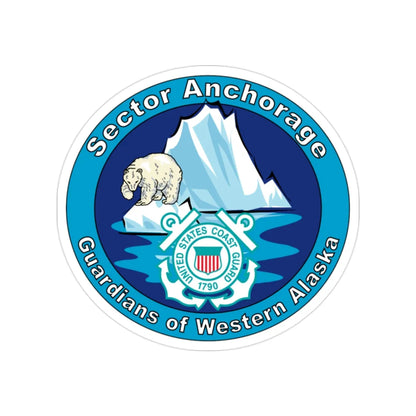 USCG Sector Anchorage (U.S. Coast Guard) Transparent STICKER Die-Cut Vinyl Decal 2 Inch - The Sticker Space