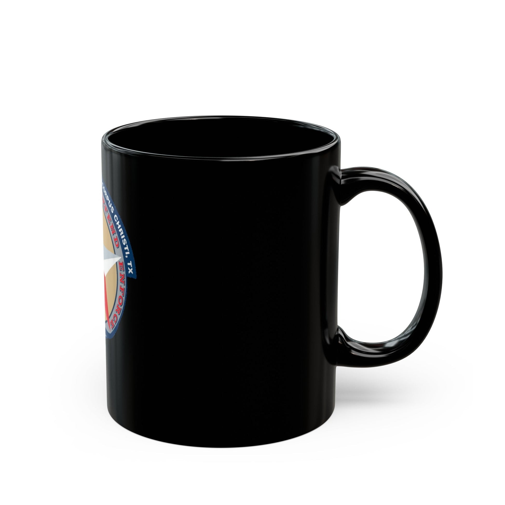 USCG Sector AS Corpus ChristiTX (U.S. Coast Guard) Black Coffee Mug-The Sticker Space