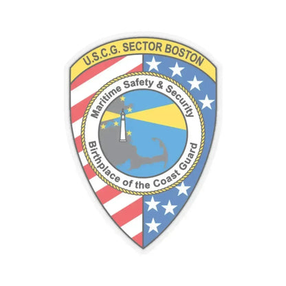 USCG Sector Boston (U.S. Coast Guard) STICKER Vinyl Kiss-Cut Decal 2 Inch Transparent - The Sticker Space