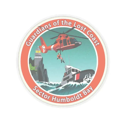USCG Sector Humboldt Bay (U.S. Coast Guard) STICKER Vinyl Kiss-Cut Decal 2 Inch Transparent - The Sticker Space
