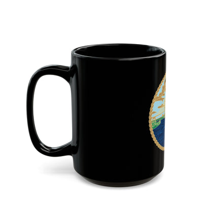 USCG Sector Jacksonville Bridge (U.S. Coast Guard) Black Coffee Mug-The Sticker Space