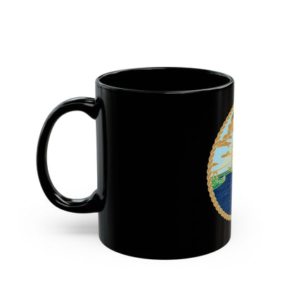 USCG Sector Jacksonville Bridge (U.S. Coast Guard) Black Coffee Mug-The Sticker Space