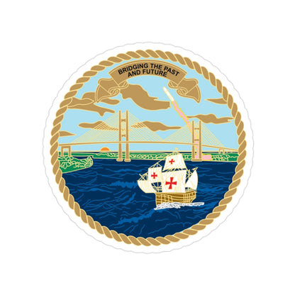 USCG Sector Jacksonville Bridge (U.S. Coast Guard) Transparent STICKER Die-Cut Vinyl Decal-2 Inch-The Sticker Space