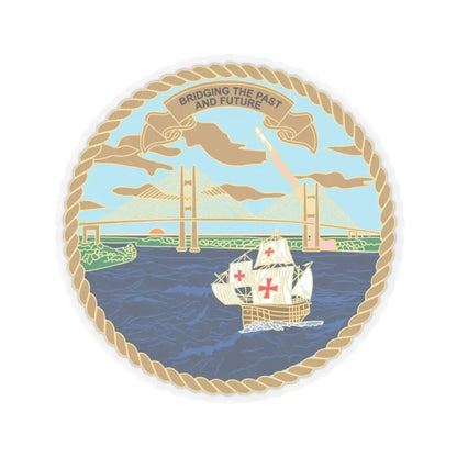 USCG Sector Jacksonville Bridge (U.S. Coast Guard) STICKER Vinyl Kiss-Cut Decal 4 Inch Transparent - The Sticker Space