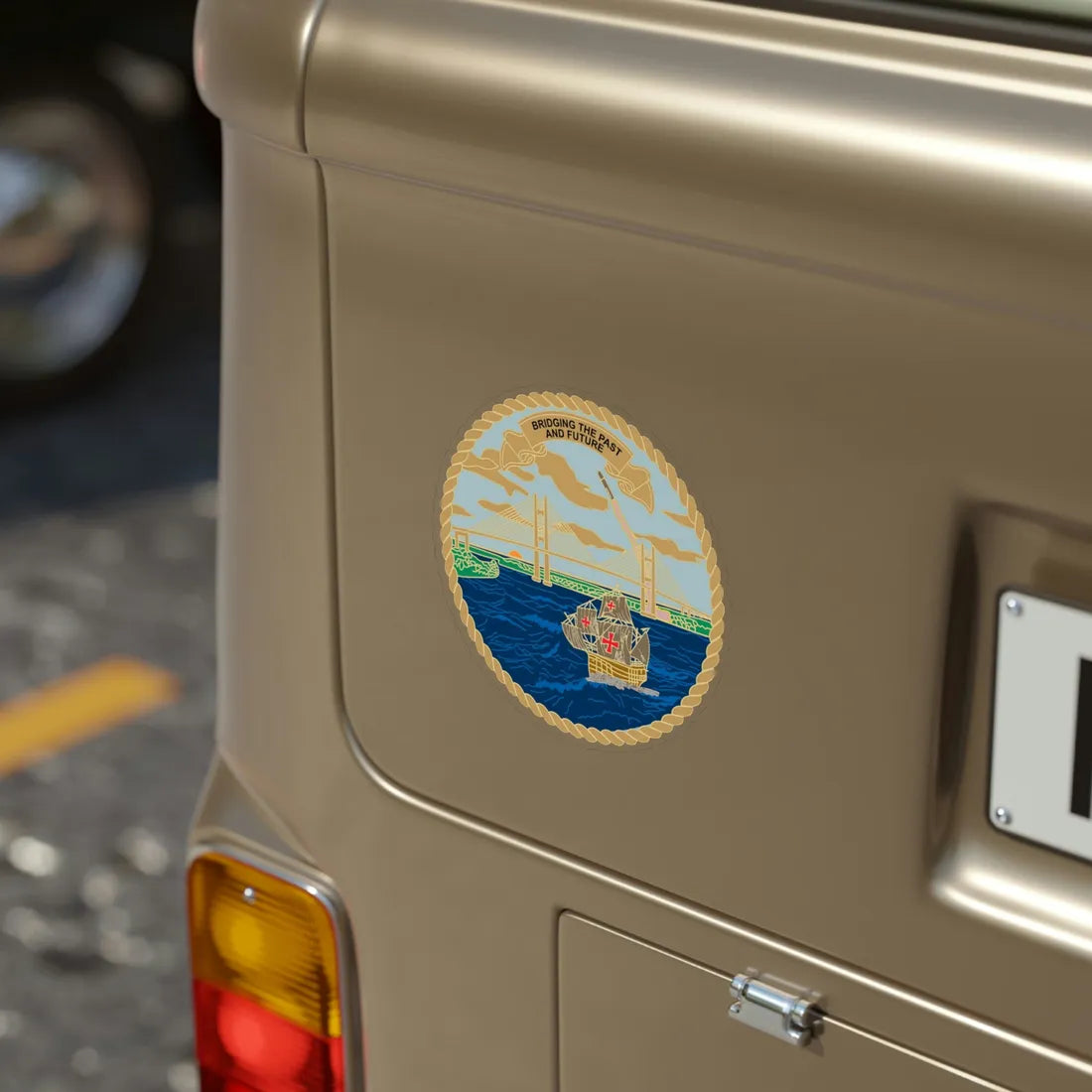 USCG Sector Jacksonville Bridge (U.S. Coast Guard) Transparent STICKER Die-Cut Vinyl Decal - The Sticker Space