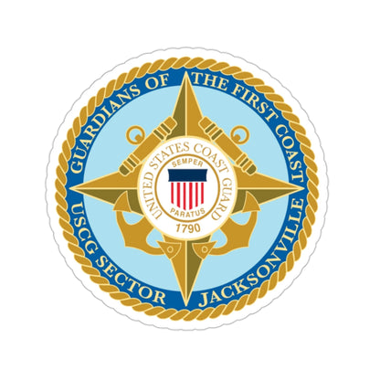 USCG Sector Jacksonville Guardians of the first coast (U.S. Coast Guard) STICKER Vinyl Die-Cut Decal-2 Inch-The Sticker Space