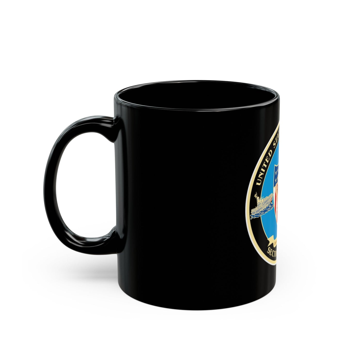 USCG Sector Key West New 2006 (U.S. Coast Guard) Black Coffee Mug-The Sticker Space