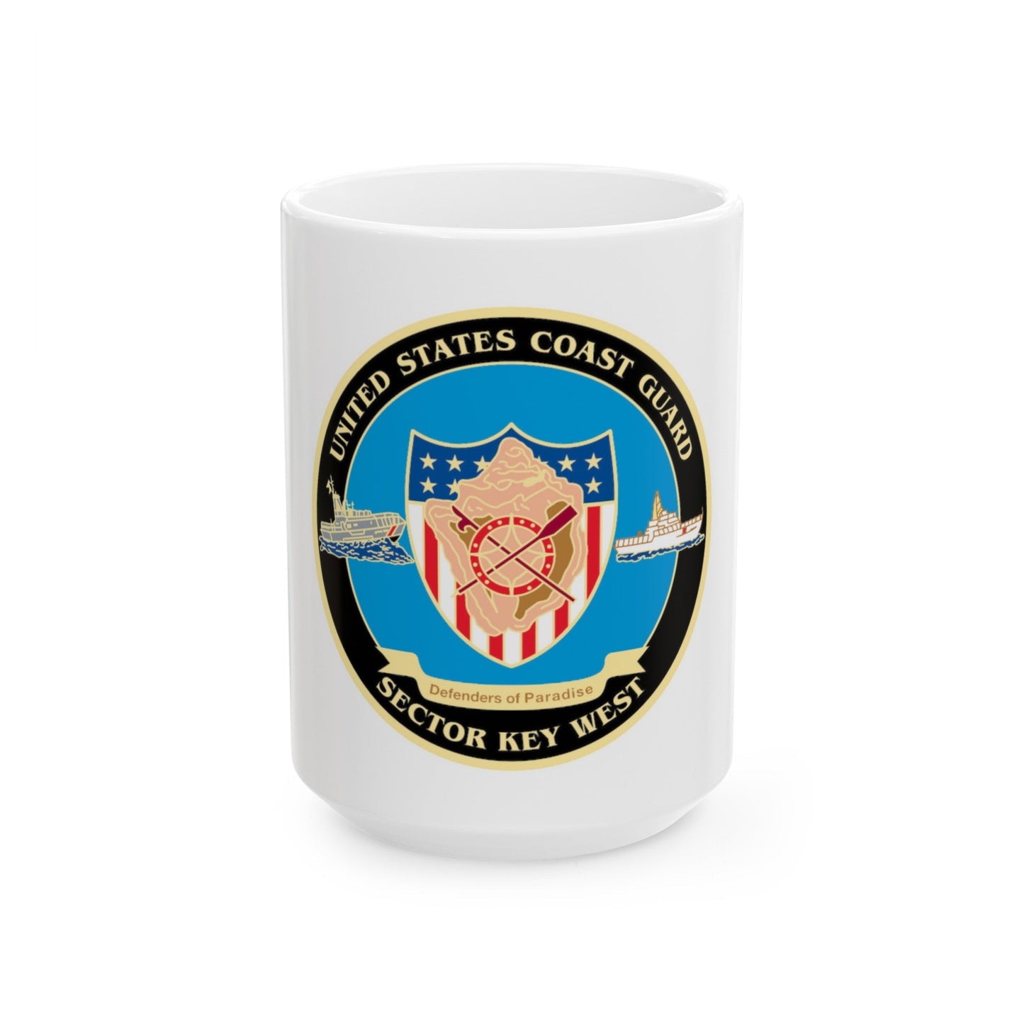 USCG Sector Key West New 2006 (U.S. Coast Guard) White Coffee Mug-15oz-The Sticker Space