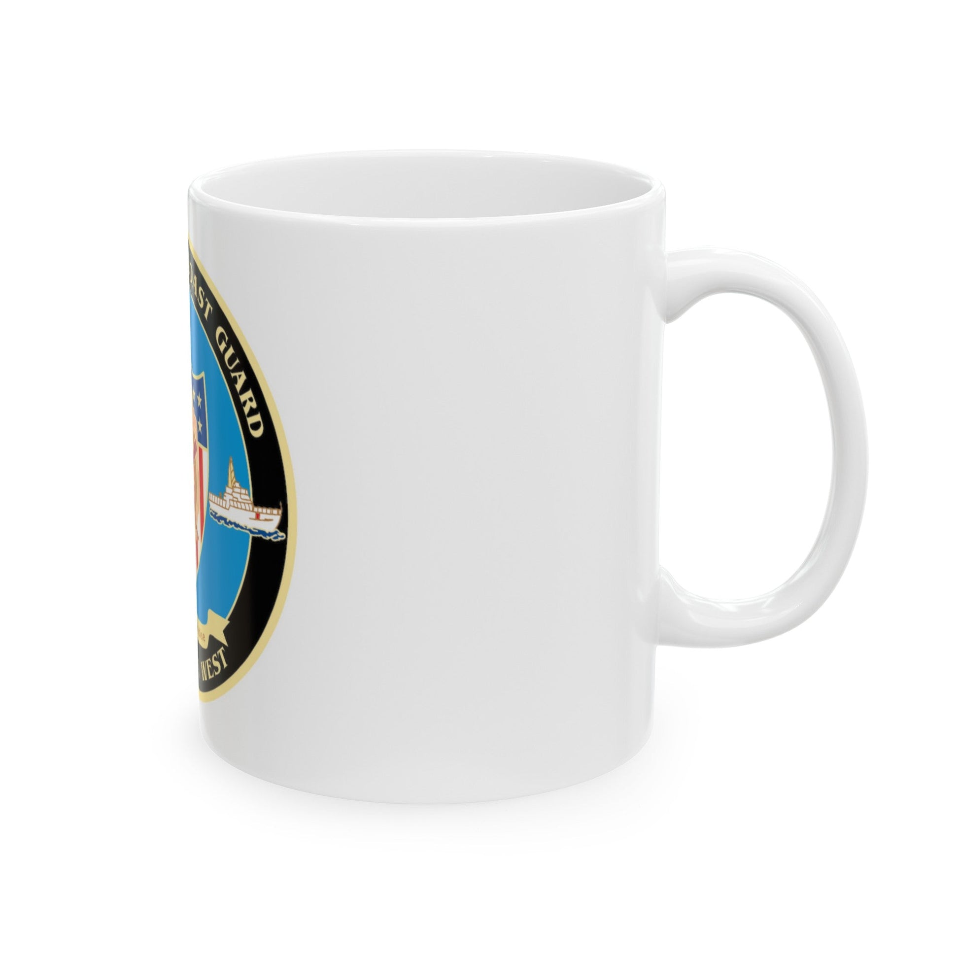 USCG Sector Key West New 2006 (U.S. Coast Guard) White Coffee Mug-The Sticker Space