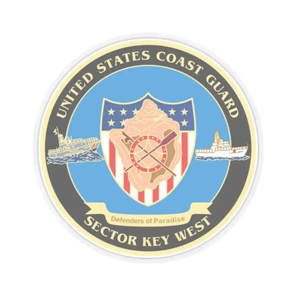 USCG Sector Key West   New 2006 (U.S. Coast Guard) STICKER Vinyl Kiss-Cut Decal 6 Inch Transparent - The Sticker Space