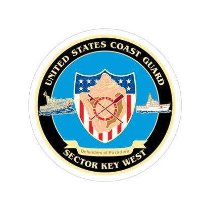 USCG Sector Key West New 2006 (U.S. Coast Guard) Transparent STICKER Die-Cut Vinyl Decal 6 Inch - The Sticker Space