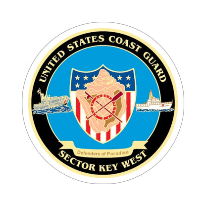 USCG Sector Key West (U.S. Coast Guard) STICKER Vinyl Die-Cut Decal 5 Inch - The Sticker Space