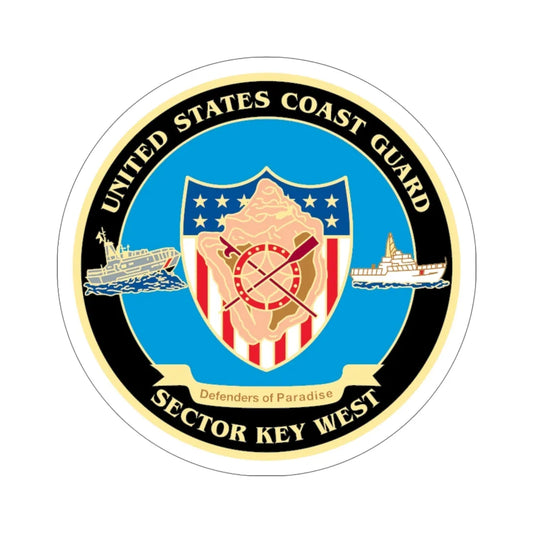 USCG Sector Key West (U.S. Coast Guard) STICKER Vinyl Die-Cut Decal 6 Inch - The Sticker Space