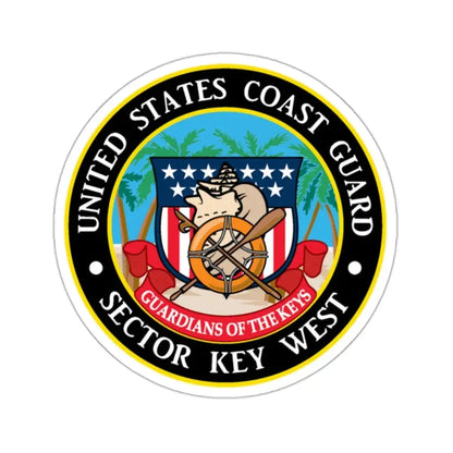 USCG Sector Key West (U.S. Coast Guard) STICKER Vinyl Kiss-Cut Decal 2 Inch White - The Sticker Space
