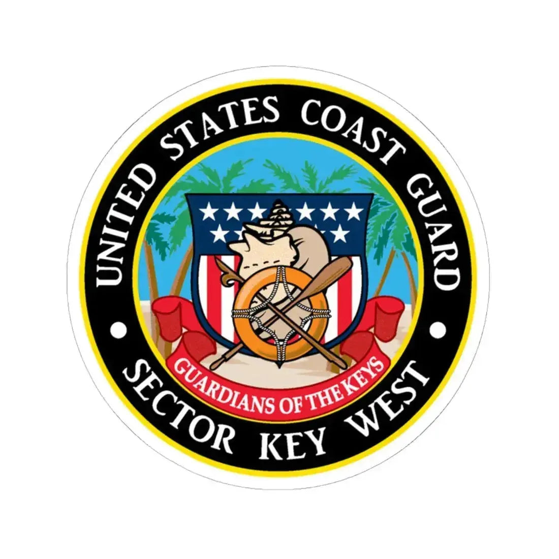 USCG Sector Key West (U.S. Coast Guard) STICKER Vinyl Kiss-Cut Decal - The Sticker Space