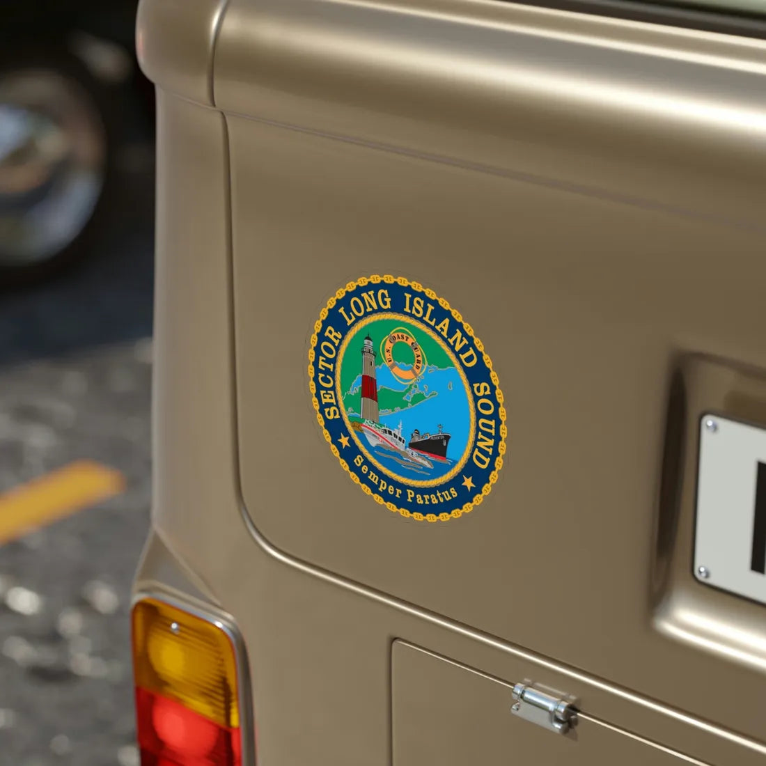 USCG Sector Long Island Sound (U.S. Coast Guard) Transparent STICKER Die-Cut Vinyl Decal - The Sticker Space