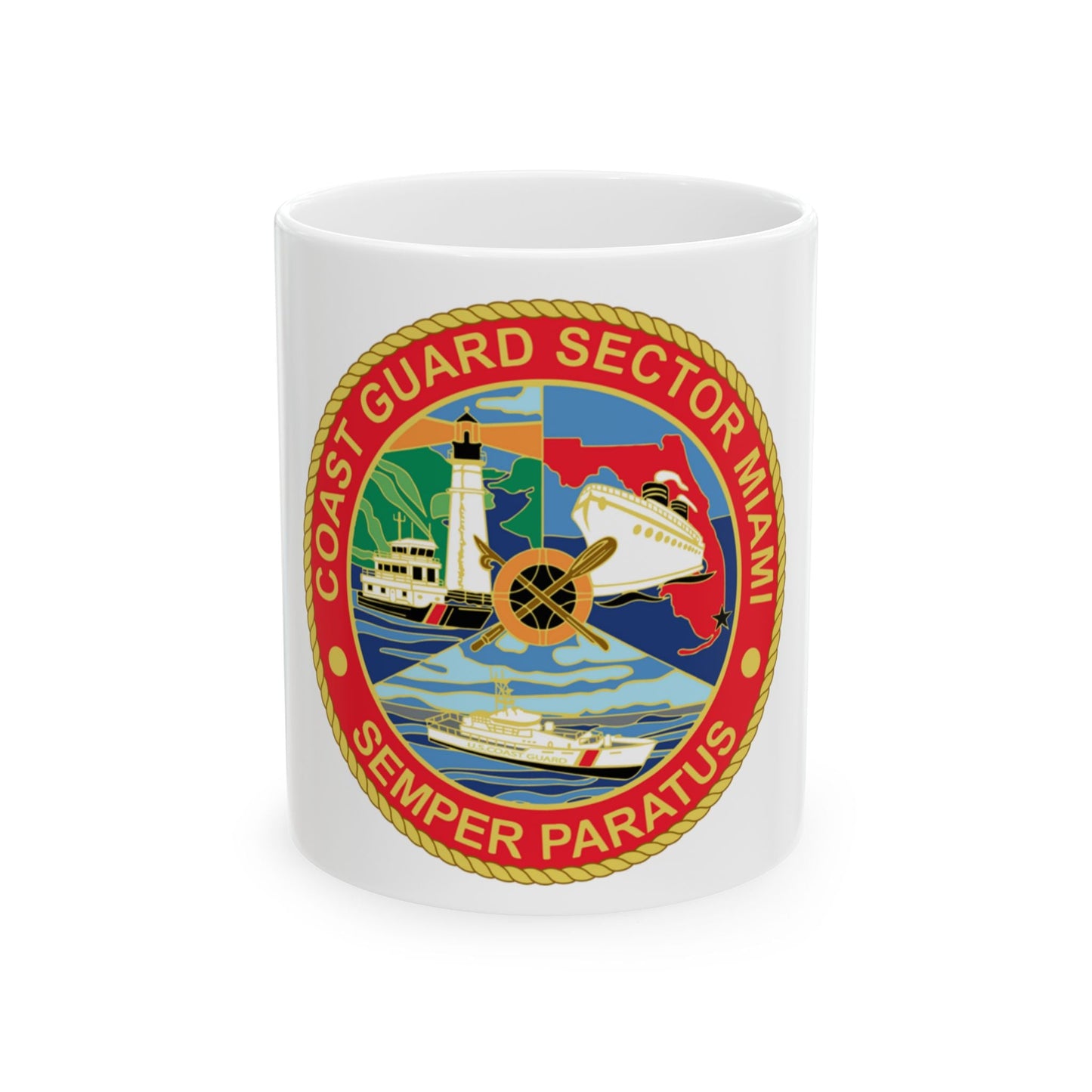 USCG Sector Miami (U.S. Coast Guard) White Coffee Mug