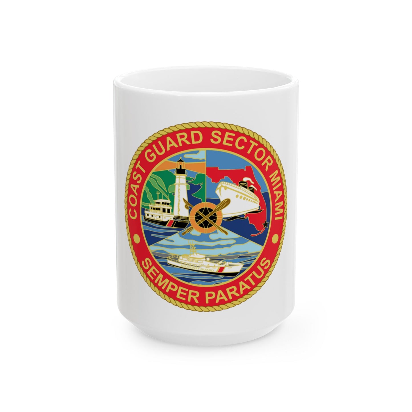 USCG Sector Miami (U.S. Coast Guard) White Coffee Mug