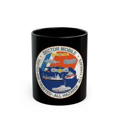 USCG Sector Mobile (U.S. Coast Guard) Black Coffee Mug-11oz-The Sticker Space