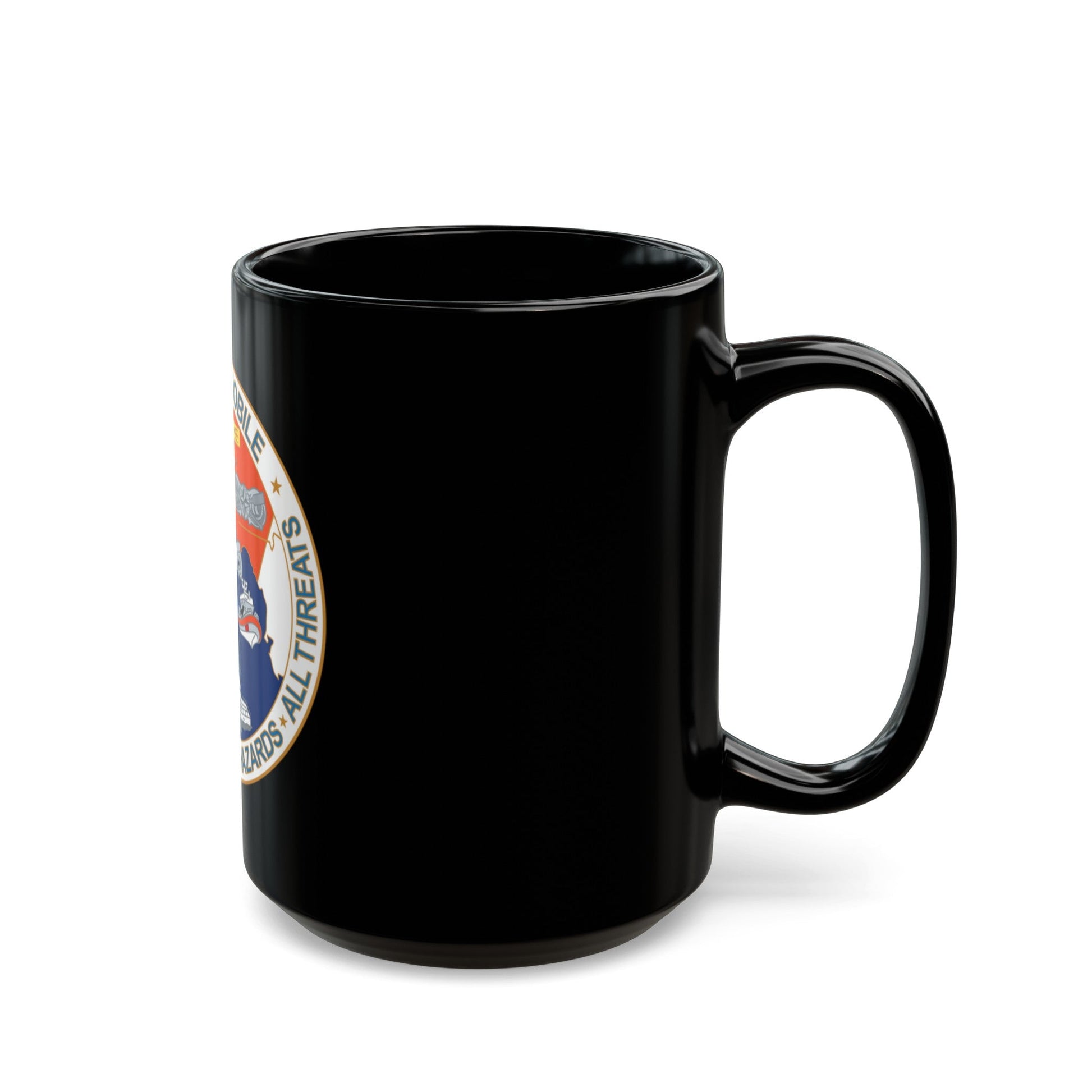 USCG Sector Mobile (U.S. Coast Guard) Black Coffee Mug-The Sticker Space