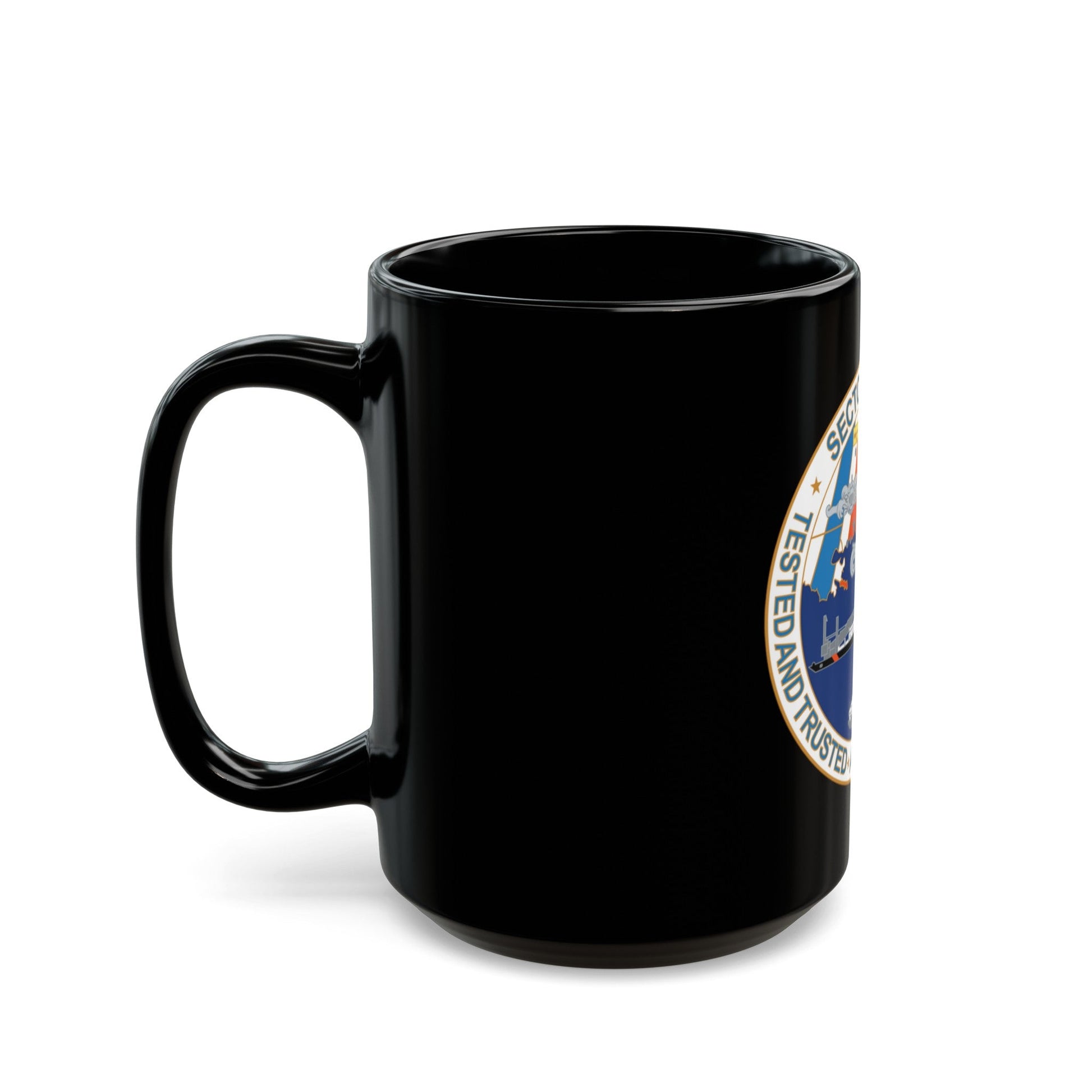 USCG Sector Mobile (U.S. Coast Guard) Black Coffee Mug-The Sticker Space